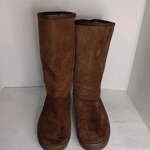 Rampage Aspenn Brown Suede Boots Tall Size 10M